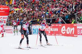 19.01.2014, Antholz, Italy (ITA): Selina Gasparin (SUI), Elisa Gasparin (SUI) - IBU world cup biathlon, relay women, Antholz (ITA). www.nordicfocus.com. © Manzoni/NordicFocus. Every downloaded picture is fee-liable.