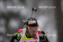 17.01.2014, Antholz, Italy (ITA): Martin Fourcade (FRA) - IBU world cup biathlon, sprint men, Antholz (ITA). www.nordicfocus.com. © Manzoni/NordicFocus. Every downloaded picture is fee-liable.