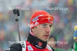 17.01.2014, Antholz, Italy (ITA): Arnd Peiffer (GER) - IBU world cup biathlon, sprint men, Antholz (ITA). www.nordicfocus.com. © Manzoni/NordicFocus. Every downloaded picture is fee-liable.