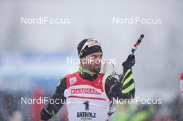 17.01.2014, Antholz, Italy (ITA): Simon Fourcade (FRA) - IBU world cup biathlon, sprint men, Antholz (ITA). www.nordicfocus.com. © Manzoni/NordicFocus. Every downloaded picture is fee-liable.