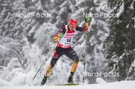 17.01.2014, Antholz, Italy (ITA): Daniel Boehm (GER) - IBU world cup biathlon, sprint men, Antholz (ITA). www.nordicfocus.com. © Manzoni/NordicFocus. Every downloaded picture is fee-liable.