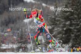 16.01.2014, Antholz, Italy (ITA): Eva Puskarcikova (CZE) - IBU world cup biathlon, sprint women, Antholz (ITA). www.nordicfocus.com. © Manzoni/NordicFocus. Every downloaded picture is fee-liable.