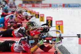 16.01.2014, Antholz, Italy (ITA): Laura Dahlmeier (GER) - IBU world cup biathlon, sprint women, Antholz (ITA). www.nordicfocus.com. © Manzoni/NordicFocus. Every downloaded picture is fee-liable.