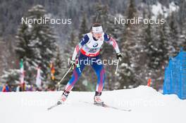 16.01.2014, Antholz, Italy (ITA): Sara Studebaker (USA) - IBU world cup biathlon, sprint women, Antholz (ITA). www.nordicfocus.com. © Manzoni/NordicFocus. Every downloaded picture is fee-liable.