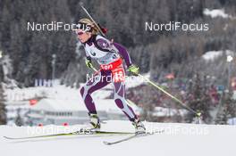 16.01.2014, Antholz, Italy (ITA): Laure Soulie (AND) - IBU world cup biathlon, sprint women, Antholz (ITA). www.nordicfocus.com. © Manzoni/NordicFocus. Every downloaded picture is fee-liable.