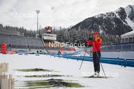 15.01.2014, Antholz, Italy (ITA): Jialin Tang (CHN) - IBU world cup biathlon, training, Antholz (ITA). www.nordicfocus.com. © Manzoni/NordicFocus. Every downloaded picture is fee-liable.