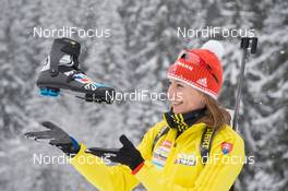 17.01.2014, Antholz, Italy (ITA): Anastasiya Kuzmina (SVK) - IBU world cup biathlon, training, Antholz (ITA). www.nordicfocus.com. © Manzoni/NordicFocus. Every downloaded picture is fee-liable.