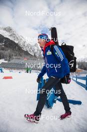15.01.2014, Antholz, Italy (ITA): Sara Studebaker (USA) - IBU world cup biathlon, training, Antholz (ITA). www.nordicfocus.com. © Manzoni/NordicFocus. Every downloaded picture is fee-liable.
