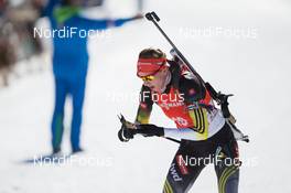 09.03.2014, Pokljuka, Slovenia (SLO): Anastasiya Kuzmina (SVK) - IBU world cup biathlon, mass women, Pokljuka (SLO). www.nordicfocus.com. © Manzoni/NordicFocus. Every downloaded picture is fee-liable.