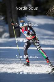 08.03.2014, Pokljuka, Slovenia (SLO): Lukas Hofer (ITA) - IBU world cup biathlon, pursuit men, Pokljuka (SLO). www.nordicfocus.com. © Manzoni/NordicFocus. Every downloaded picture is fee-liable.