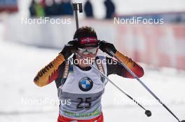 08.03.2014, Pokljuka, Slovenia (SLO): Andrea Henkel (GER) - IBU world cup biathlon, pursuit women, Pokljuka (SLO). www.nordicfocus.com. © Manzoni/NordicFocus. Every downloaded picture is fee-liable.