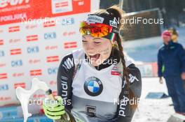 08.03.2014, Pokljuka, Slovenia (SLO): Dorothea Wierer (ITA) - IBU world cup biathlon, pursuit women, Pokljuka (SLO). www.nordicfocus.com. © Manzoni/NordicFocus. Every downloaded picture is fee-liable.