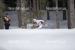 06.03.2014, Pokljuka, Slovenia (SLO): Simon Eder (AUT) - IBU world cup biathlon, sprint men, Pokljuka (SLO). www.nordicfocus.com. © Manzoni/NordicFocus. Every downloaded picture is fee-liable.