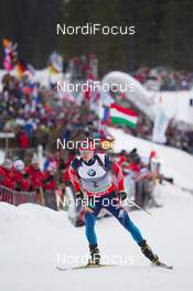 06.03.2014, Pokljuka, Slovenia (SLO): Evgeny Ustyugov (RUS) - IBU world cup biathlon, sprint men, Pokljuka (SLO). www.nordicfocus.com. © Manzoni/NordicFocus. Every downloaded picture is fee-liable.