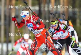 16.03.2014, Kontiolahti, Finland (FIN): Marte Olsbu (NOR) - IBU world cup biathlon, pursuit women, Kontiolahti (FIN). www.nordicfocus.com. © Laiho/NordicFocus. Every downloaded picture is fee-liable.