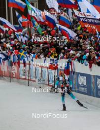 15.03.2014, Kontiolahti, Finland (FIN): an athlete from behind - IBU world cup biathlon, sprint men, Kontiolahti (FIN). www.nordicfocus.com. © Laiho/NordicFocus. Every downloaded picture is fee-liable.