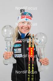 22.03.2014, Oslo, Norway (NOR): Kaisa Maekaeraeinen (FIN) - IBU world cup biathlon Holmenkollen, cups, Oslo (NOR). www.nordicfocus.com. © Manzoni/NordicFocus. Every downloaded picture is fee-liable.