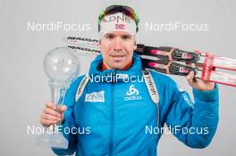 23.03.2014, Oslo, Norway (NOR): Emil Hegle Svendsen (NOR) - IBU world cup biathlon Holmenkollen, cups, Oslo (NOR). www.nordicfocus.com. © Manzoni/NordicFocus. Every downloaded picture is fee-liable.