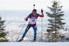 23.03.2014, Oslo, Norway (NOR): Evgeniy Garanichev (RUS) - IBU world cup biathlon Holmenkollen, mass men, Oslo (NOR). www.nordicfocus.com. © Manzoni/NordicFocus. Every downloaded picture is fee-liable.