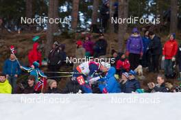 23.03.2014, Oslo, Norway (NOR): Tim Burke (USA) - IBU world cup biathlon Holmenkollen, mass men, Oslo (NOR). www.nordicfocus.com. © Manzoni/NordicFocus. Every downloaded picture is fee-liable.