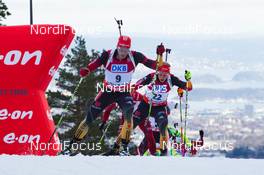 23.03.2014, Oslo, Norway (NOR): Arnd Peiffer (GER) - IBU world cup biathlon Holmenkollen, mass men, Oslo (NOR). www.nordicfocus.com. © Manzoni/NordicFocus. Every downloaded picture is fee-liable.
