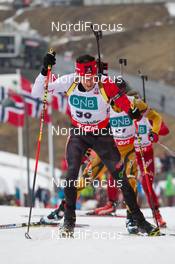 22.03.2014, Oslo, Norway (NOR): Nathan Smith (CAN) - IBU world cup biathlon Holmenkollen, pursuit men, Oslo (NOR). www.nordicfocus.com. © Manzoni/NordicFocus. Every downloaded picture is fee-liable.
