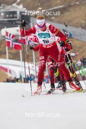 22.03.2014, Oslo, Norway (NOR): Johannes Thingnes Boe (NOR) - IBU world cup biathlon Holmenkollen, pursuit men, Oslo (NOR). www.nordicfocus.com. © Manzoni/NordicFocus. Every downloaded picture is fee-liable.