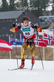 22.03.2014, Oslo, Norway (NOR): Christoph Stephan (GER) - IBU world cup biathlon Holmenkollen, pursuit men, Oslo (NOR). www.nordicfocus.com. © Manzoni/NordicFocus. Every downloaded picture is fee-liable.