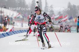 22.03.2014, Oslo, Norway (NOR): Nicole Gontier (ITA) - IBU world cup biathlon Holmenkollen, pursuit women, Oslo (NOR). www.nordicfocus.com. © Manzoni/NordicFocus. Every downloaded picture is fee-liable.