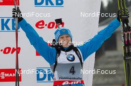 22.03.2014, Oslo, Norway (NOR): Olga Vilukhina (RUS) - IBU world cup biathlon Holmenkollen, pursuit women, Oslo (NOR). www.nordicfocus.com. © Manzoni/NordicFocus. Every downloaded picture is fee-liable.