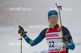 20.03.2014, Oslo, Norway (NOR): Anna-Karin Stroemstedt (SWE) - IBU world cup biathlon Holmenkollen, sprint women, Oslo (NOR). www.nordicfocus.com. © Manzoni/NordicFocus. Every downloaded picture is fee-liable.