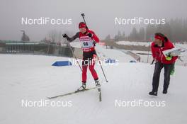 20.03.2014, Oslo, Norway (NOR): Megan Heinicke (CAN) - IBU world cup biathlon Holmenkollen, sprint women, Oslo (NOR). www.nordicfocus.com. © Manzoni/NordicFocus. Every downloaded picture is fee-liable.