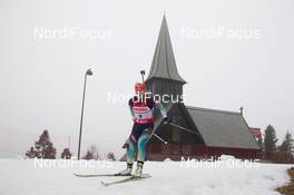 20.03.2014, Oslo, Norway (NOR): Juliya Dzhyma (UKR) - IBU world cup biathlon Holmenkollen, sprint women, Oslo (NOR). www.nordicfocus.com. © Manzoni/NordicFocus. Every downloaded picture is fee-liable.