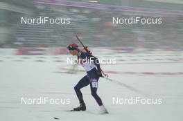 18.02.2014, Sochi, Russia (RUS): Ole Einar Bjoerndalen (NOR) - XXII. Olympic Winter Games Sochi 2014, biathlon, mass men, Sochi (RUS). www.nordicfocus.com. © NordicFocus. Every downloaded picture is fee-liable.