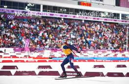 22.02.2014, Sochi, Russia (RUS): Ole Einar Bjoerndalen (NOR) - XXII. Olympic Winter Games Sochi 2014, biathlon, relay men, Sochi (RUS). www.nordicfocus.com. © NordicFocus. Every downloaded picture is fee-liable.