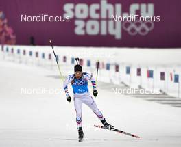 19.02.2014, Sochi, Russia (RUS): Martin Fourcade (FRA) - XXII. Olympic Winter Games Sochi 2014, biathlon, relay mixed, Sochi (RUS). www.nordicfocus.com. © NordicFocus. Every downloaded picture is fee-liable.