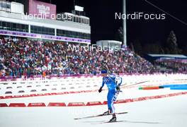 19.02.2014, Sochi, Russia (RUS): Lukas Hofer (ITA) - XXII. Olympic Winter Games Sochi 2014, biathlon, relay mixed, Sochi (RUS). www.nordicfocus.com. © NordicFocus. Every downloaded picture is fee-liable.