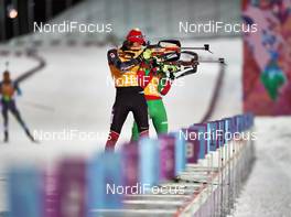 19.02.2014, Sochi, Russia (RUS): Brendan Green (CAN) - XXII. Olympic Winter Games Sochi 2014, biathlon, relay mixed, Sochi (RUS). www.nordicfocus.com. © NordicFocus. Every downloaded picture is fee-liable.
