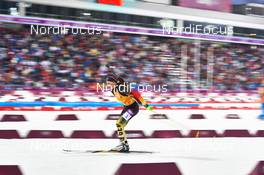 21.02.2014, Sochi, Russia (RUS): Franziska Hildebrand (GER) - XXII. Olympic Winter Games Sochi 2014, biathlon, relay women, Sochi (RUS). www.nordicfocus.com. © NordicFocus. Every downloaded picture is fee-liable.