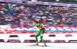 21.02.2014, Sochi, Russia (RUS): Nadzeya Pisareva (BLR) - XXII. Olympic Winter Games Sochi 2014, biathlon, relay women, Sochi (RUS). www.nordicfocus.com. © NordicFocus. Every downloaded picture is fee-liable.