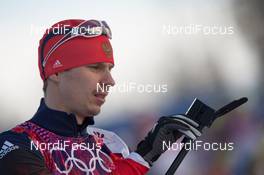 08.02.2014, Sochi, Russia (RUS): Evgeny Ustyugov (RUS) - XXII. Olympic Winter Games Sochi 2014, biathlon, sprint men, Sochi (RUS). www.nordicfocus.com. © NordicFocus. Every downloaded picture is fee-liable.