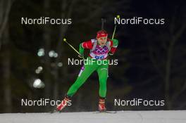 09.02.2014, Sochi, Russia (RUS): Nastassia Dubarezava  (BLR) - XXII. Olympic Winter Games Sochi 2014, biathlon, sprint women, Sochi (RUS). www.nordicfocus.com. © NordicFocus. Every downloaded picture is fee-liable.