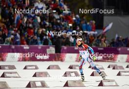 09.02.2014, Sochi, Russia (RUS): Eva Puskarcikova (CZE) - XXII. Olympic Winter Games Sochi 2014, biathlon, sprint women, Sochi (RUS). www.nordicfocus.com. © NordicFocus. Every downloaded picture is fee-liable.