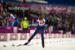09.02.2014, Sochi, Russia (RUS): Synnoeve Solemdal (NOR) - XXII. Olympic Winter Games Sochi 2014, biathlon, sprint women, Sochi (RUS). www.nordicfocus.com. © NordicFocus. Every downloaded picture is fee-liable.
