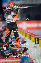 30.11.2014, Oestersund, Sweden (SWE):  Matej Kazar (SVK) - IBU world cup biathlon, relay mixed, Oestersund (SWE). www.nordicfocus.com. © Manzoni/NordicFocus. Every downloaded picture is fee-liable.