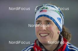 30.11.2014, Oestersund, Sweden (SWE):  Susan Dunklee (USA) - IBU world cup biathlon, relay mixed, Oestersund (SWE). www.nordicfocus.com. © Manzoni/NordicFocus. Every downloaded picture is fee-liable.