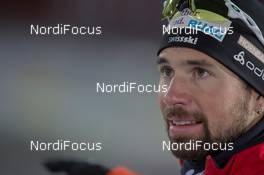 30.11.2014, Oestersund, Sweden (SWE):  Benjamin Weger (SUI) - IBU world cup biathlon, relay mixed, Oestersund (SWE). www.nordicfocus.com. © Manzoni/NordicFocus. Every downloaded picture is fee-liable.