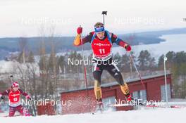 07.12.2014, Oestersund, Sweden (SWE):  Simon Schempp (GER) - IBU world cup biathlon, pursuit men, Oestersund (SWE). www.nordicfocus.com. © Manzoni/NordicFocus. Every downloaded picture is fee-liable.