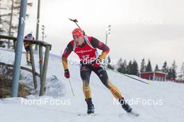 07.12.2014, Oestersund, Sweden (SWE):  Arnd Peiffer (GER) - IBU world cup biathlon, pursuit men, Oestersund (SWE). www.nordicfocus.com. © Manzoni/NordicFocus. Every downloaded picture is fee-liable.