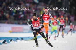 07.12.2014, Oestersund, Sweden (SWE):  Simon Fourcade (FRA) - IBU world cup biathlon, pursuit men, Oestersund (SWE). www.nordicfocus.com. © Manzoni/NordicFocus. Every downloaded picture is fee-liable.